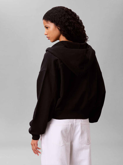 Calvin Klein CK French Terry Wove, felpa da donna nera