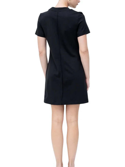 VESTITO CORTO PUNTO MILANO CALVIN KLEIN JEANS DA DONNA NERO