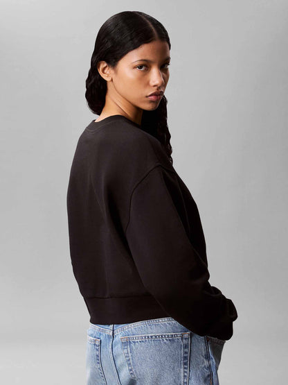 Calvin Klein French Terry Wove, felpa da donna nera