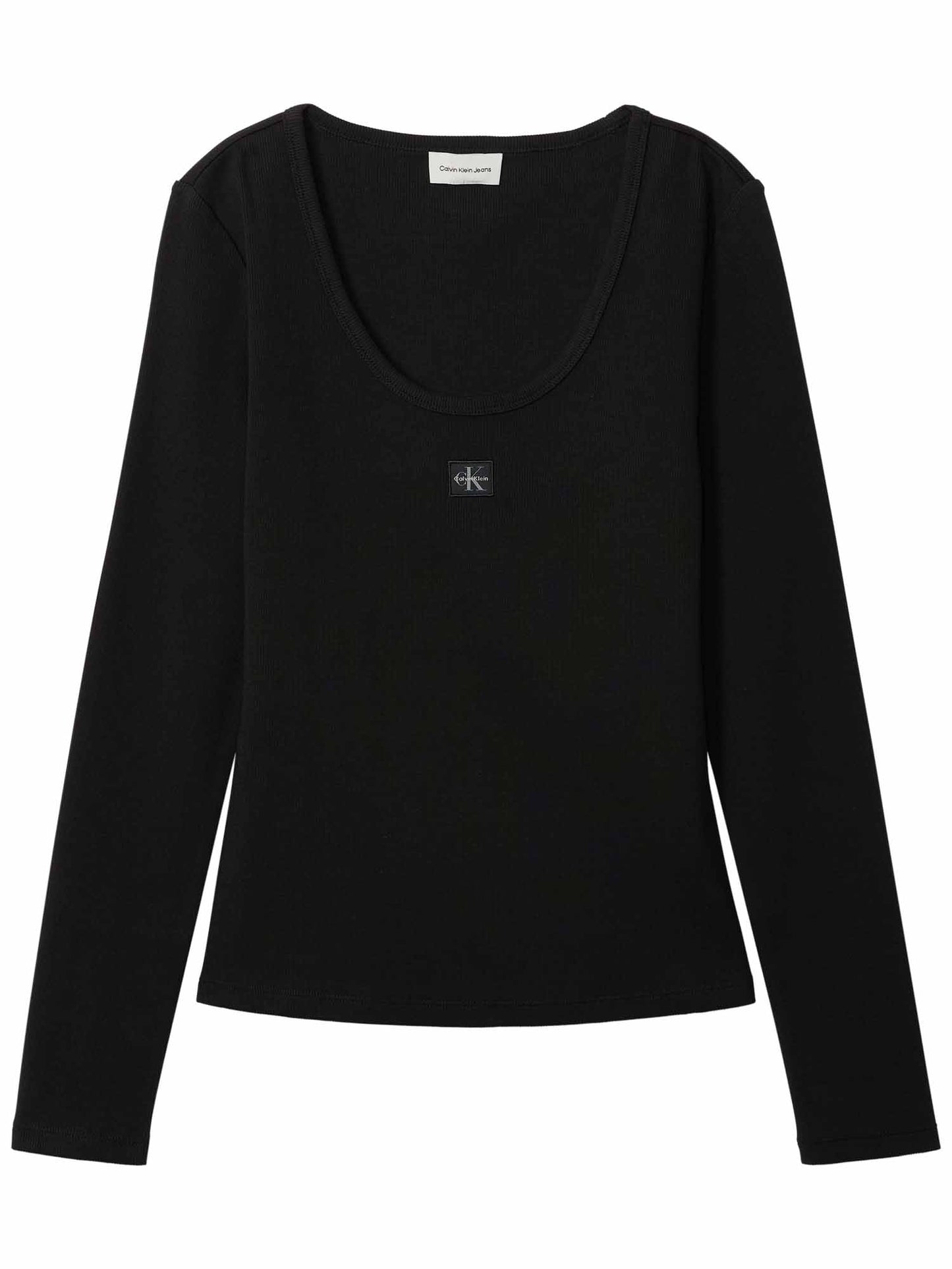 Calvin Klein LV047D218G UB1, maglia a manica lunga da donna nera