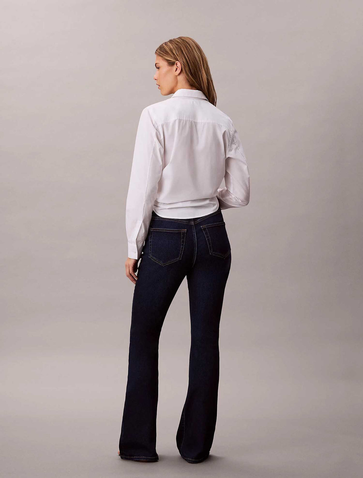 Ck high rise flare jeans da donna jeans scuro