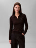 polo-nera-calvin-klein-jeans-maniche-lunghe-a-costine-da-donna