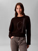 maglia-nera-calvin-klein-jeans-con-monogramma-jacquard-da-donna