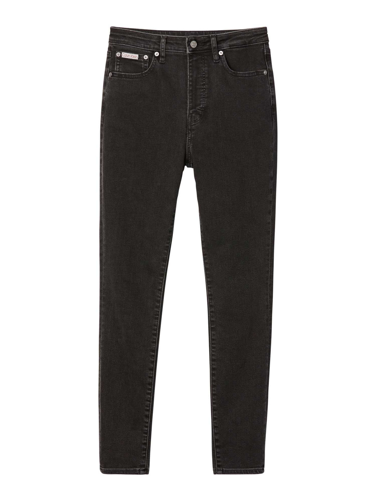 Ck high rise skinny jeans da donna denim black