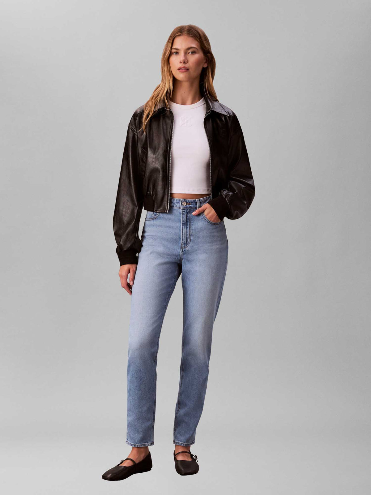 Ck mom jean jeans da donna jeans chiaro