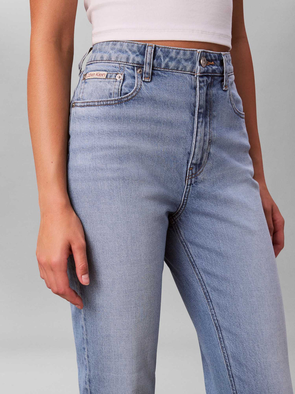 Ck mom jean jeans da donna jeans chiaro