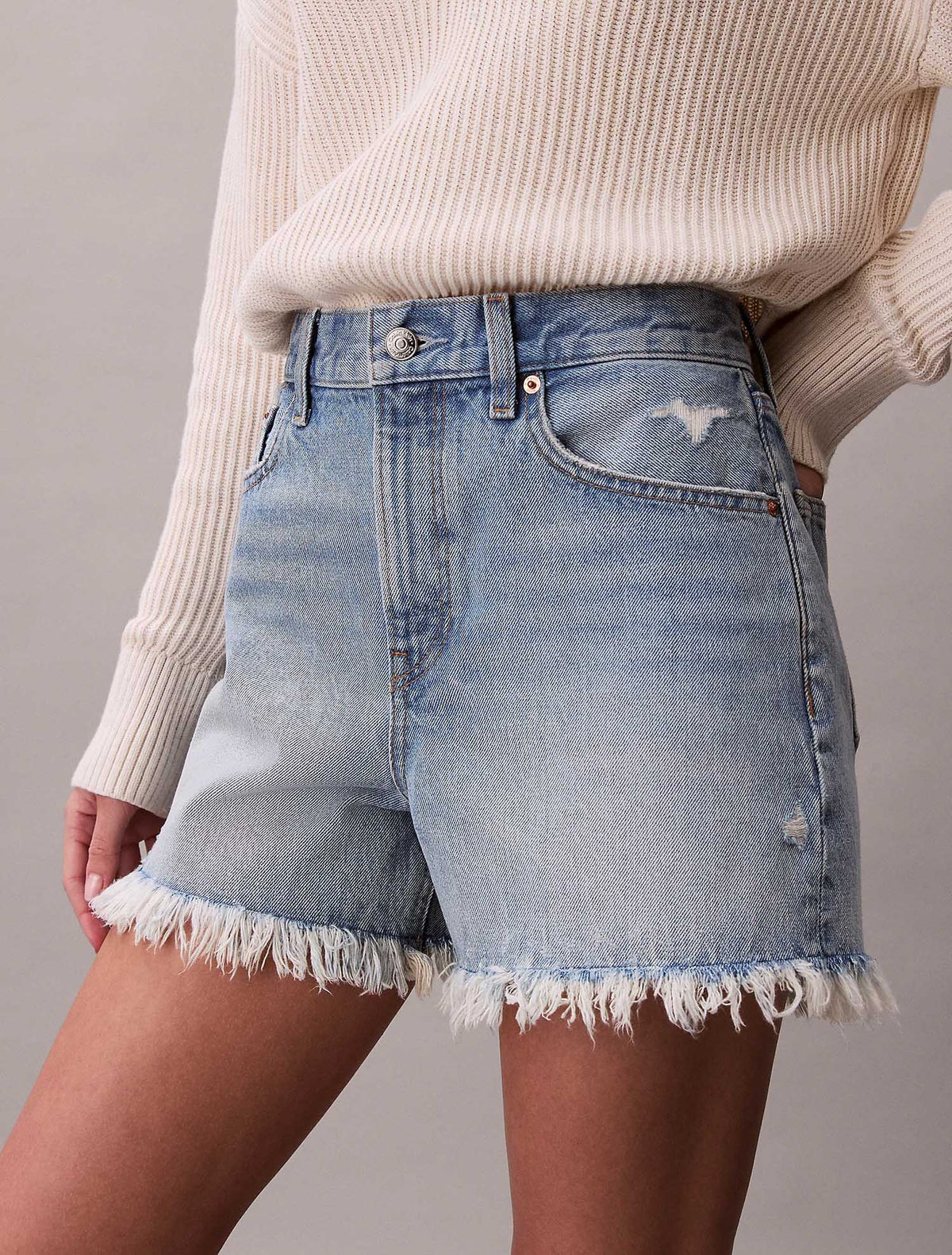 Ck 90S short bermuda da donna jeans chiaro