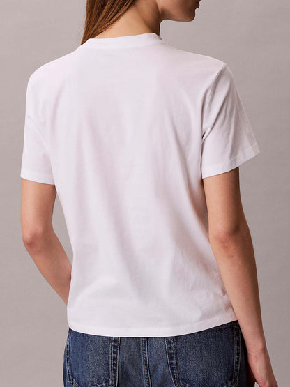 T-shirt bianca Calvin Klein Jeans Classic NYC da donna