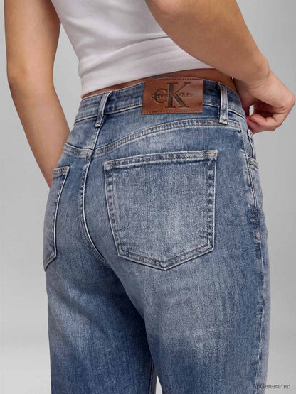 Calvin Klein CK Mom Jean, jeans da donna denim