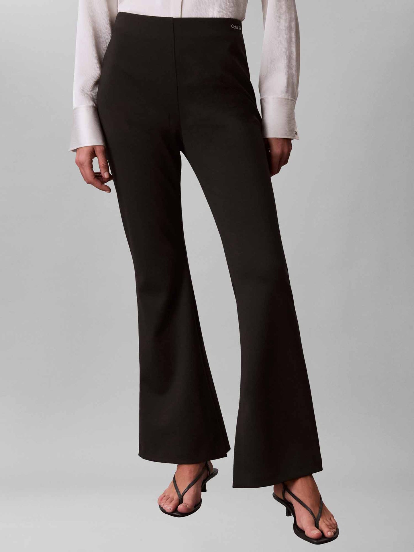 Calvin Klein Tailored Flare, pantalone da donna nero