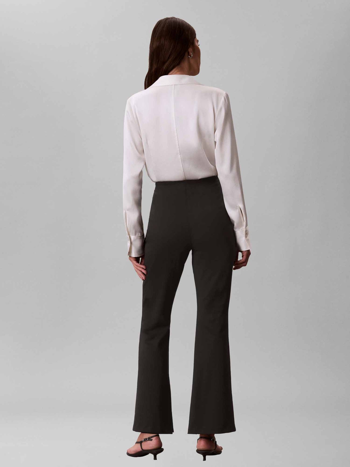 Calvin Klein Tailored Flare, pantalone da donna nero