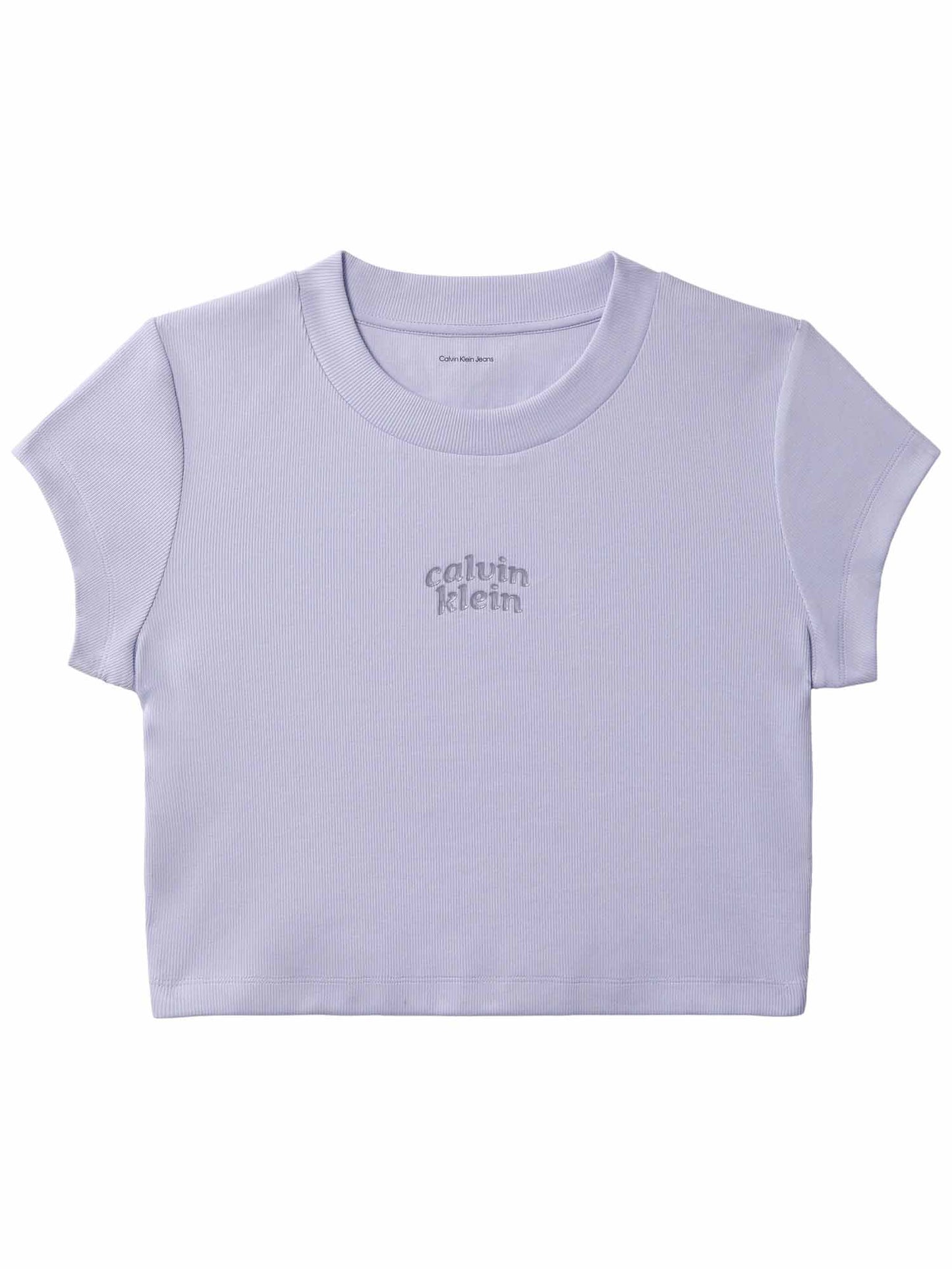 Calvin Klein Seasonal Logo Bab, t-shirt maniche corte da donna lilla
