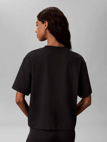 Calvin Klein CK Boxy Logo Graphic, t-shirt da donna nera