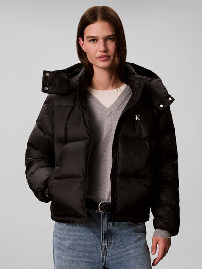 Calvin Klein Essential Mw Short Down Puffer, giubbotto da donna nero