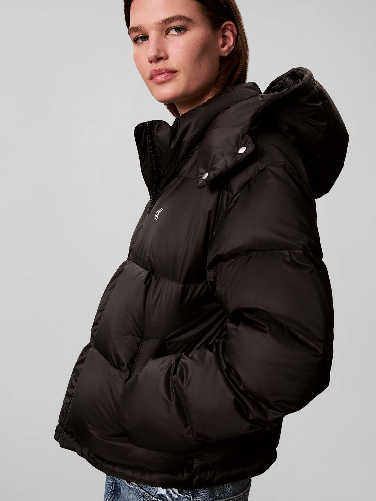 Calvin Klein Essential Mw Short Down Puffer, giubbotto da donna nero