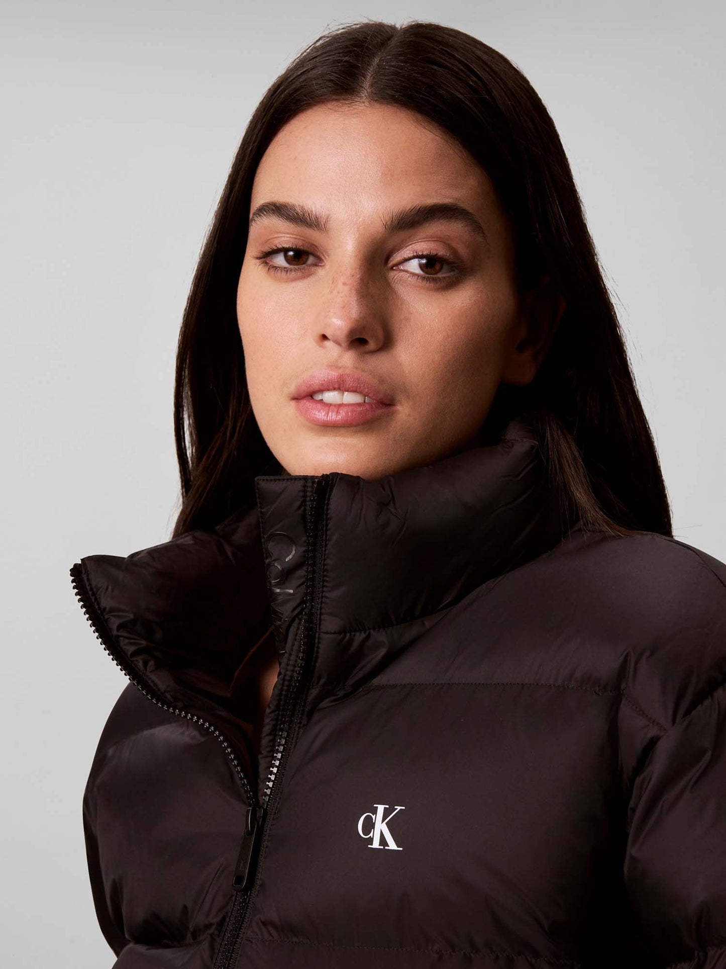Calvin Klein CK Essential Crop, giubbotto da donna nero