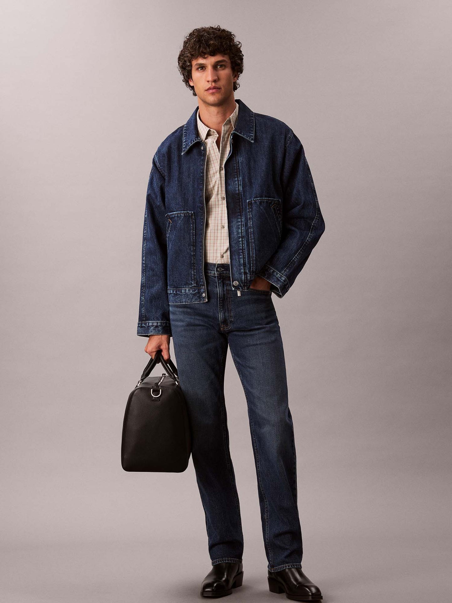 JEANS STANDARD STRAIGHT CALVIN KLEIN JEANS BLU DENIM