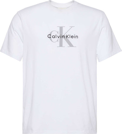T-SHIRT HERO MONOLOGO TEE CALVIN KLEIN JEANS UOMO BIANCO