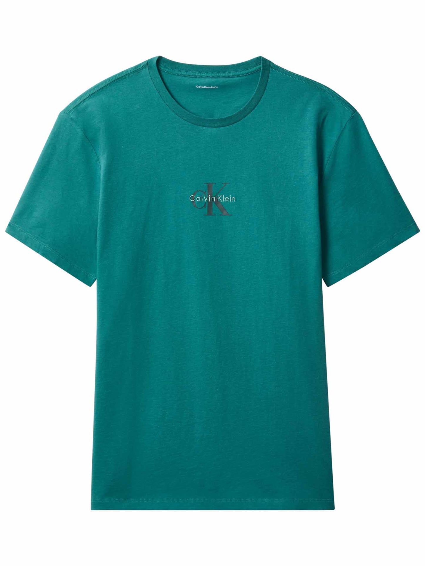 Calvin Klein CK 30S Micro Monolog, t-shirt maniche corte da uomo verde