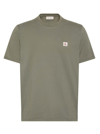 Calvin Klein CK Badge 30S Classic, t-shirt da uomo verde