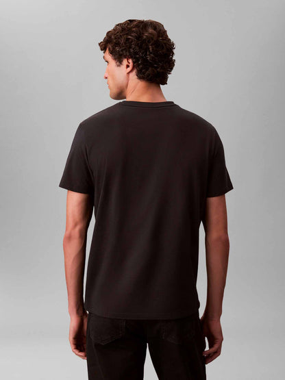 Ck badge 30S jersey t-shirt da uomo nero