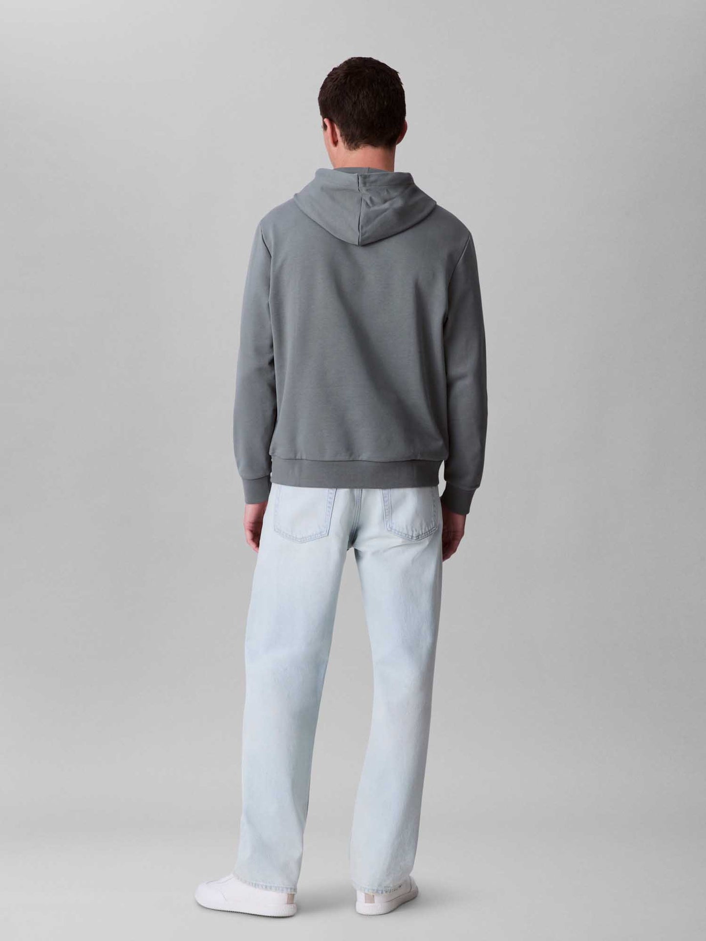 FELPA CON CAPPUCCIO CALVIN KLEIN DA UOMO SALVIA