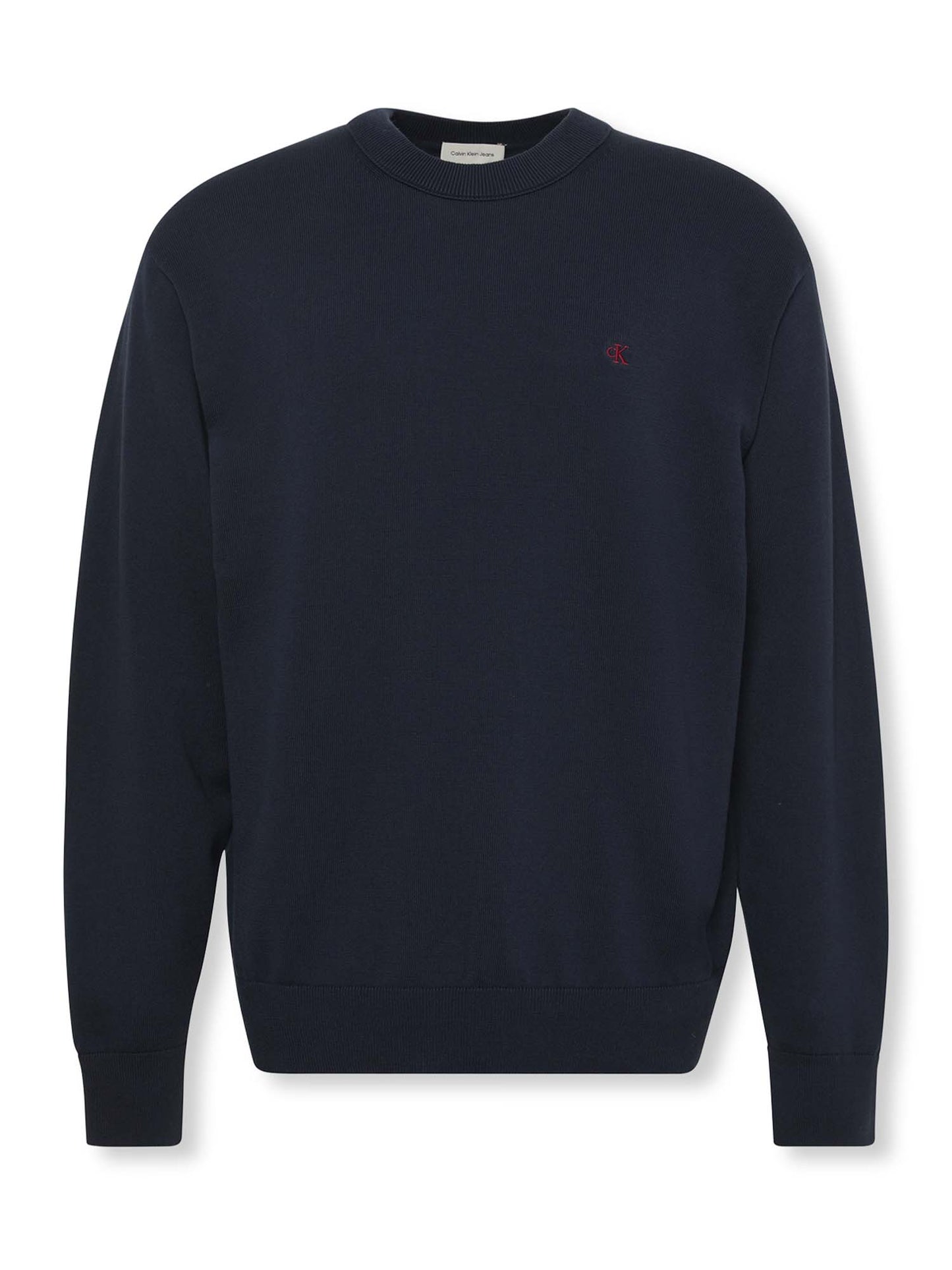 MAGLIA COTTON CREWN CALVIN KLEIN JEANS UOMO BLU