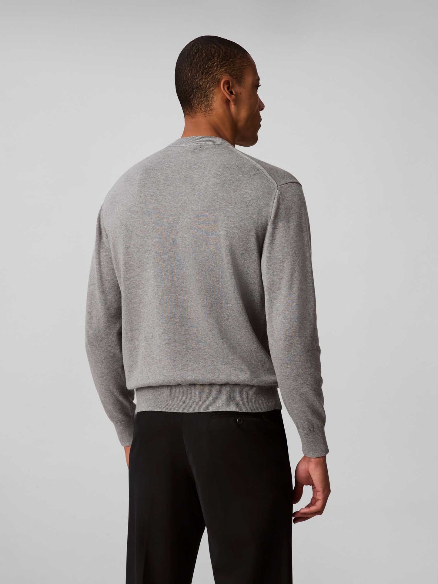 MAGLIA COTTON CREWN CALVIN KLEIN JEANS UOMO ANTRACITE