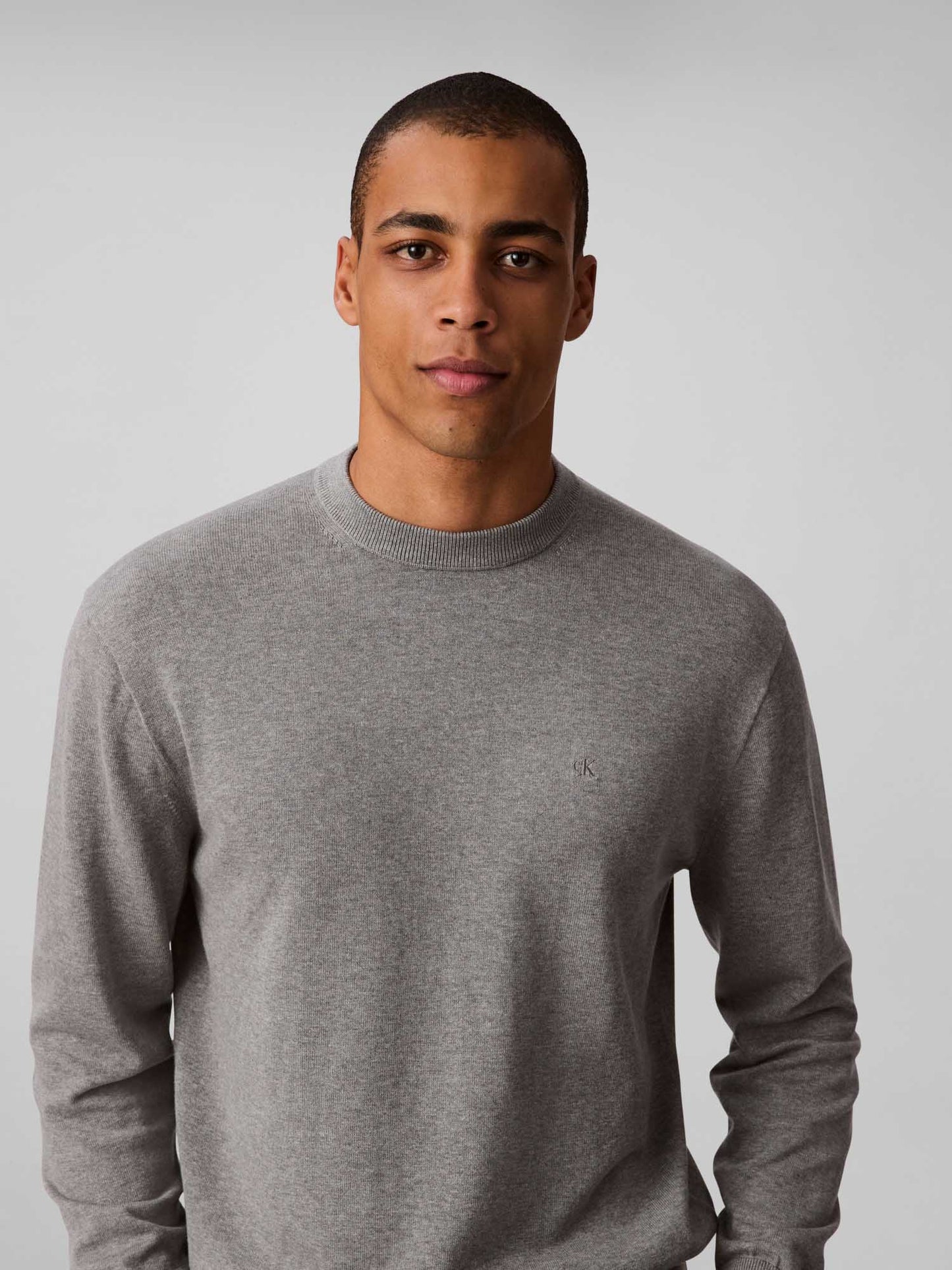 MAGLIA COTTON CREWN CALVIN KLEIN JEANS UOMO ANTRACITE