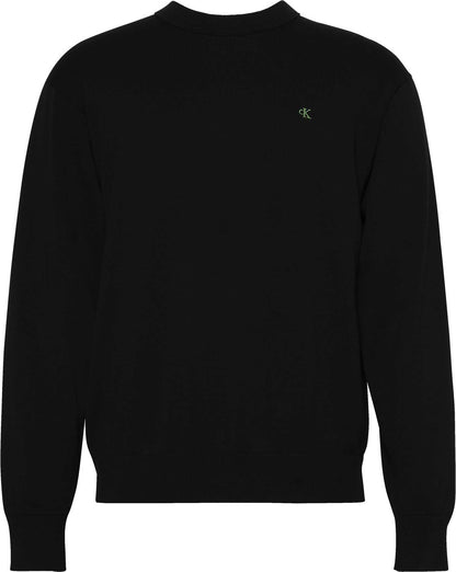 MAGLIA COTTON CREWN CALVIN KLEIN JEANS UOMO NERO