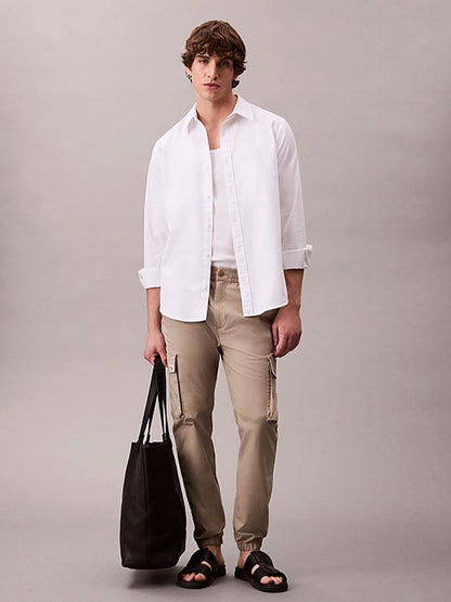 PANTALONE CARGO SKNNY CALVIN KLEIN JEANS UOMO KAKI