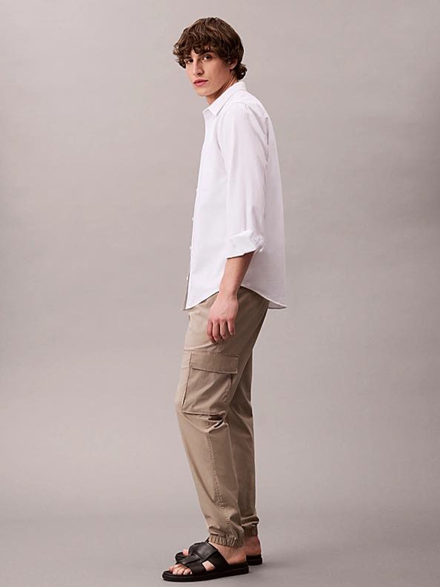 PANTALONE CARGO SKNNY CALVIN KLEIN JEANS UOMO KAKI