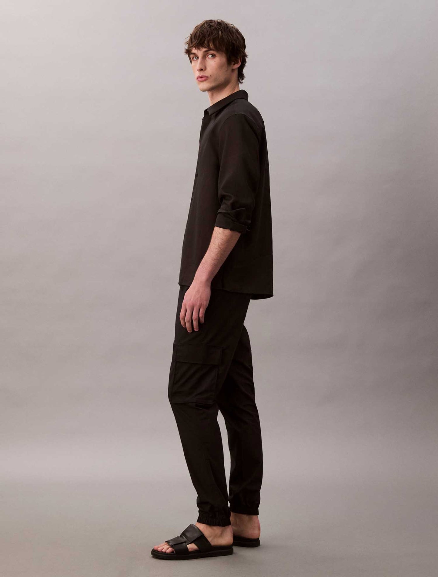 PANTALONE CARGO SKNNY CALVIN KLEIN JEANS UOMO NERO