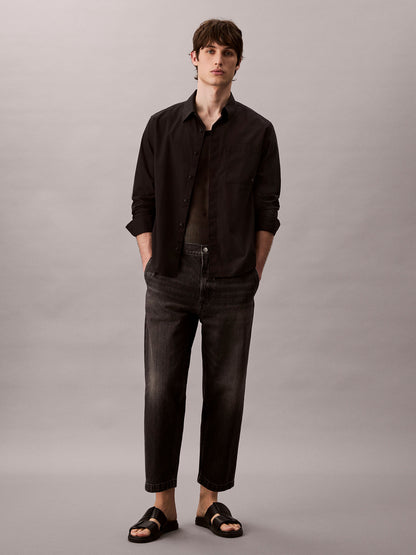 DENIM 90' TAPERED CROPPED CALVIN KLEIN JEANS UOMO DENIM BLACK