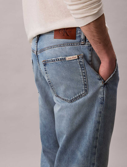 DENIM 90' TAPERED CROPPED CALVIN KLEIN JEANS UOMO JEANS CHIARO