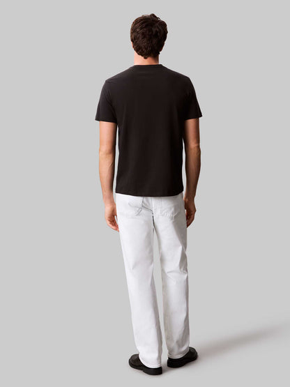 T-SHIRT GIROCOLLO CALIN KLEIN JEANS DA UOMO NERO