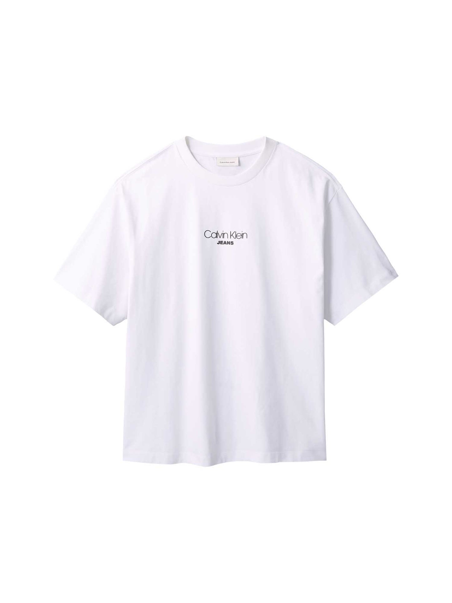 T-shirt bianca Calvin Klein con logo grafico da uomo