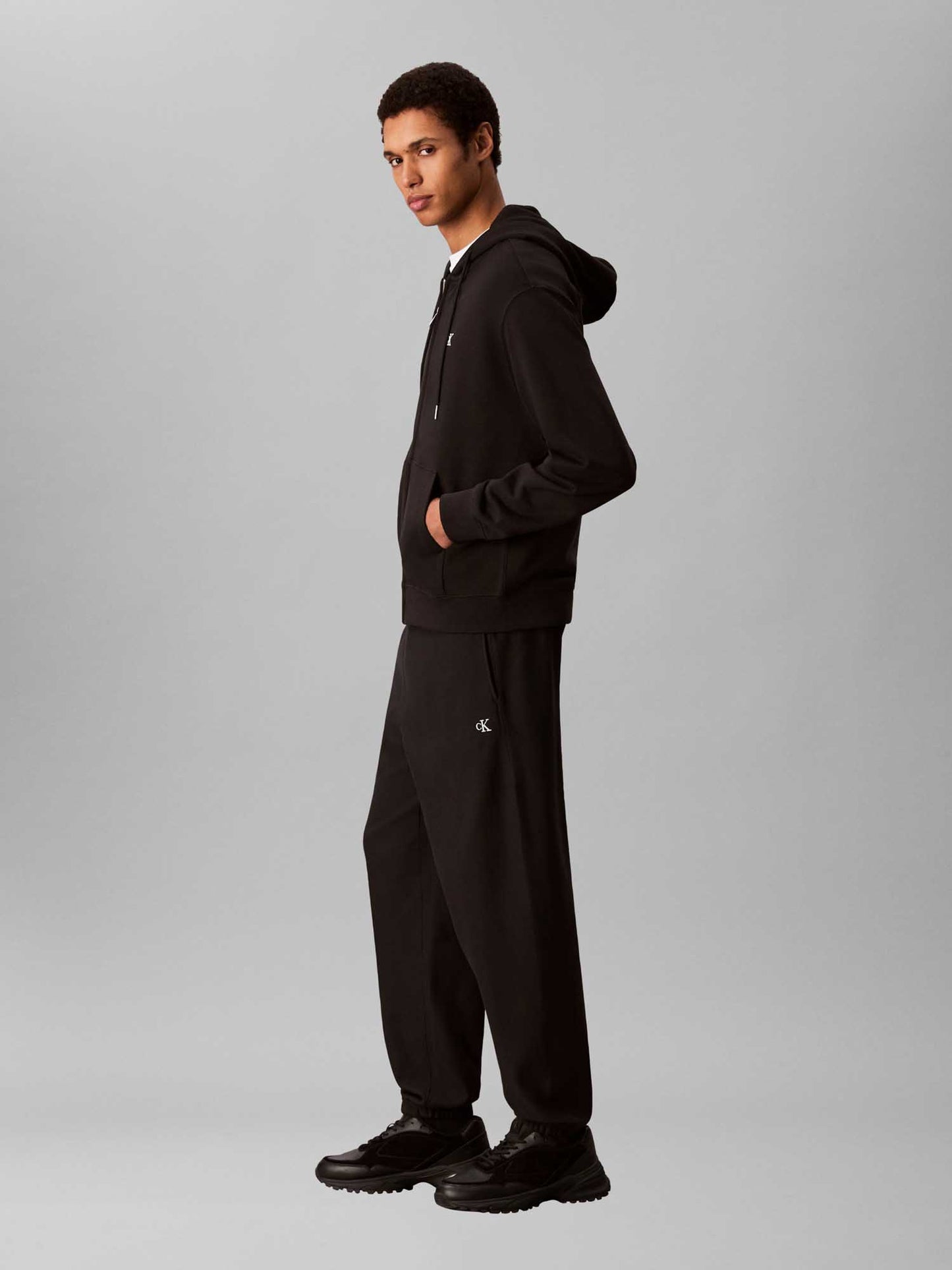 Pantaloni da tuta neri Calvin Klein Relaxed fit da uomo