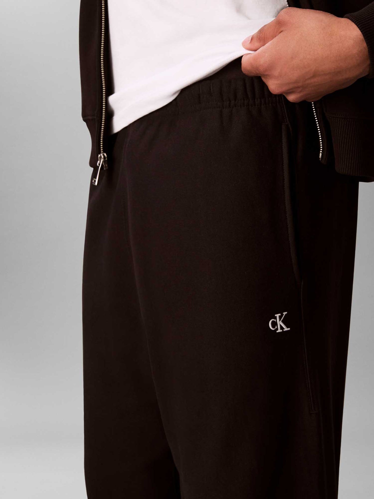 Pantaloni da tuta neri Calvin Klein Relaxed fit da uomo