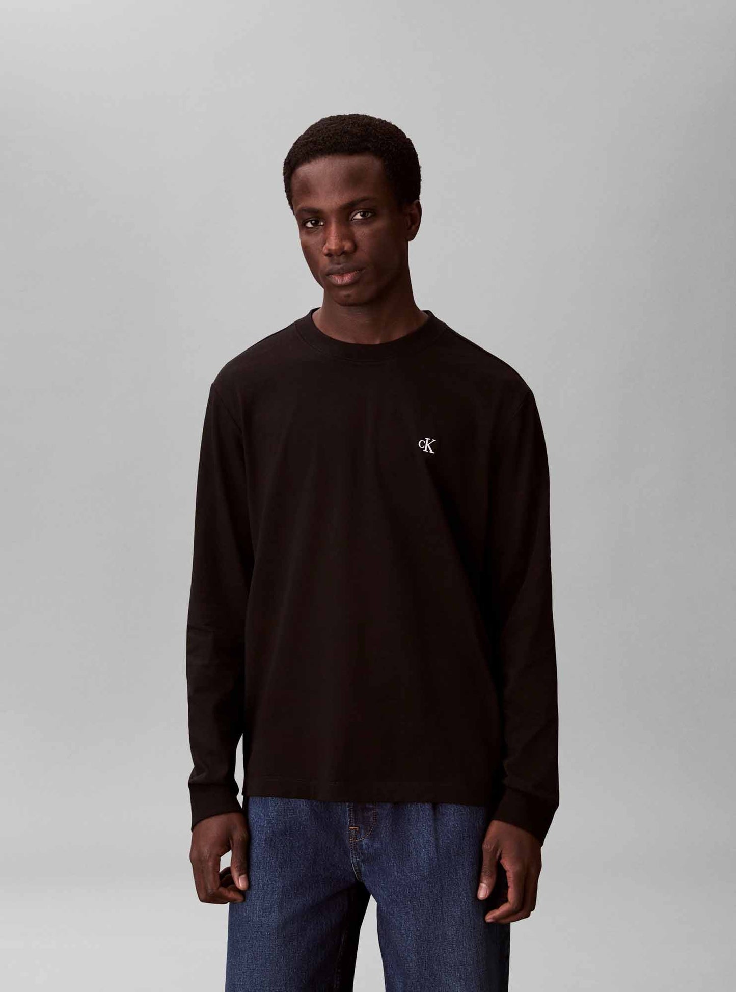 Calvin Klein Easy Monogram Tee, t-shirt maniche corte da uomo nera