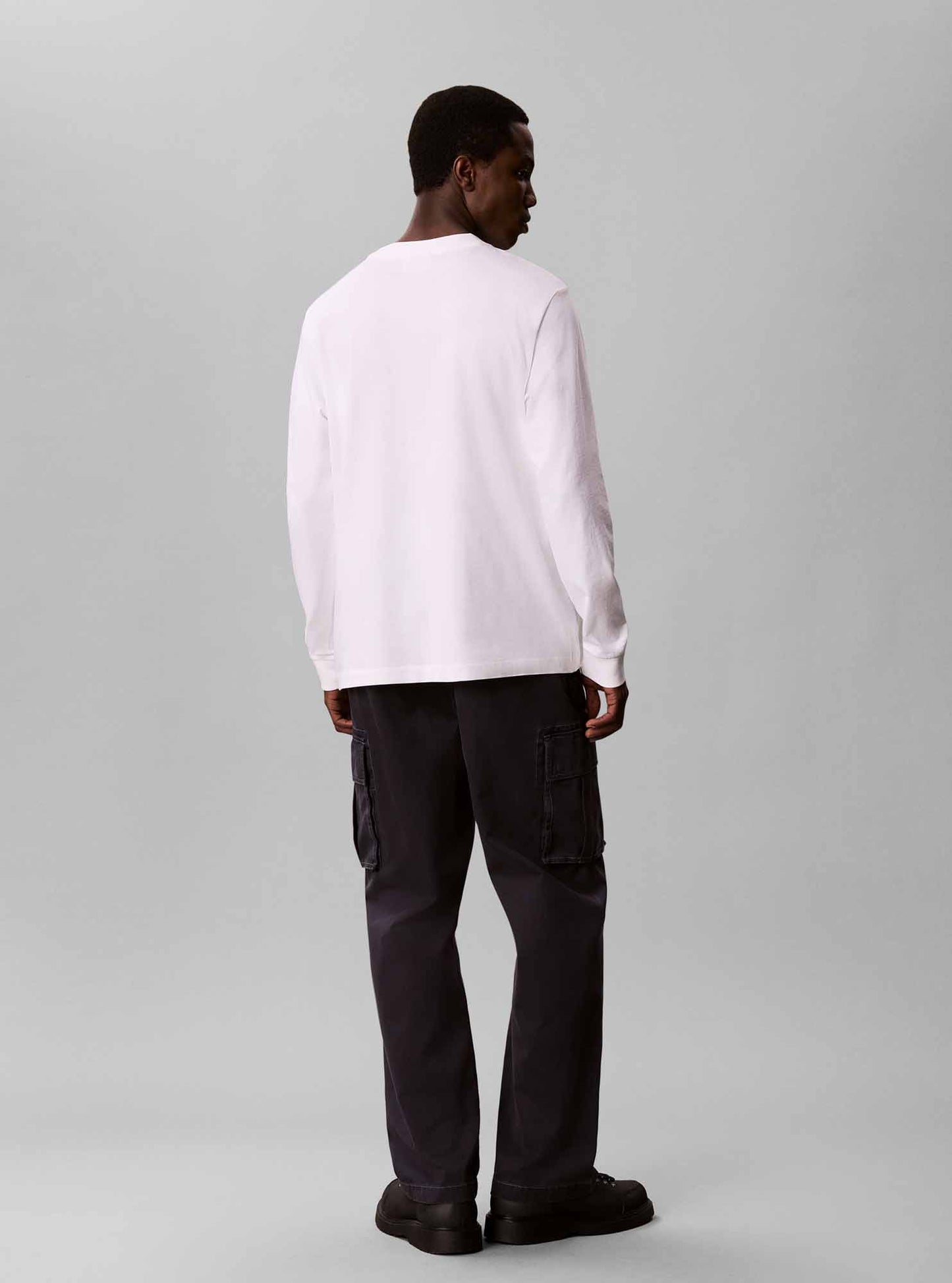 Calvin Klein Easy Monogram Tee, t-shirt maniche corte da uomo bianca
