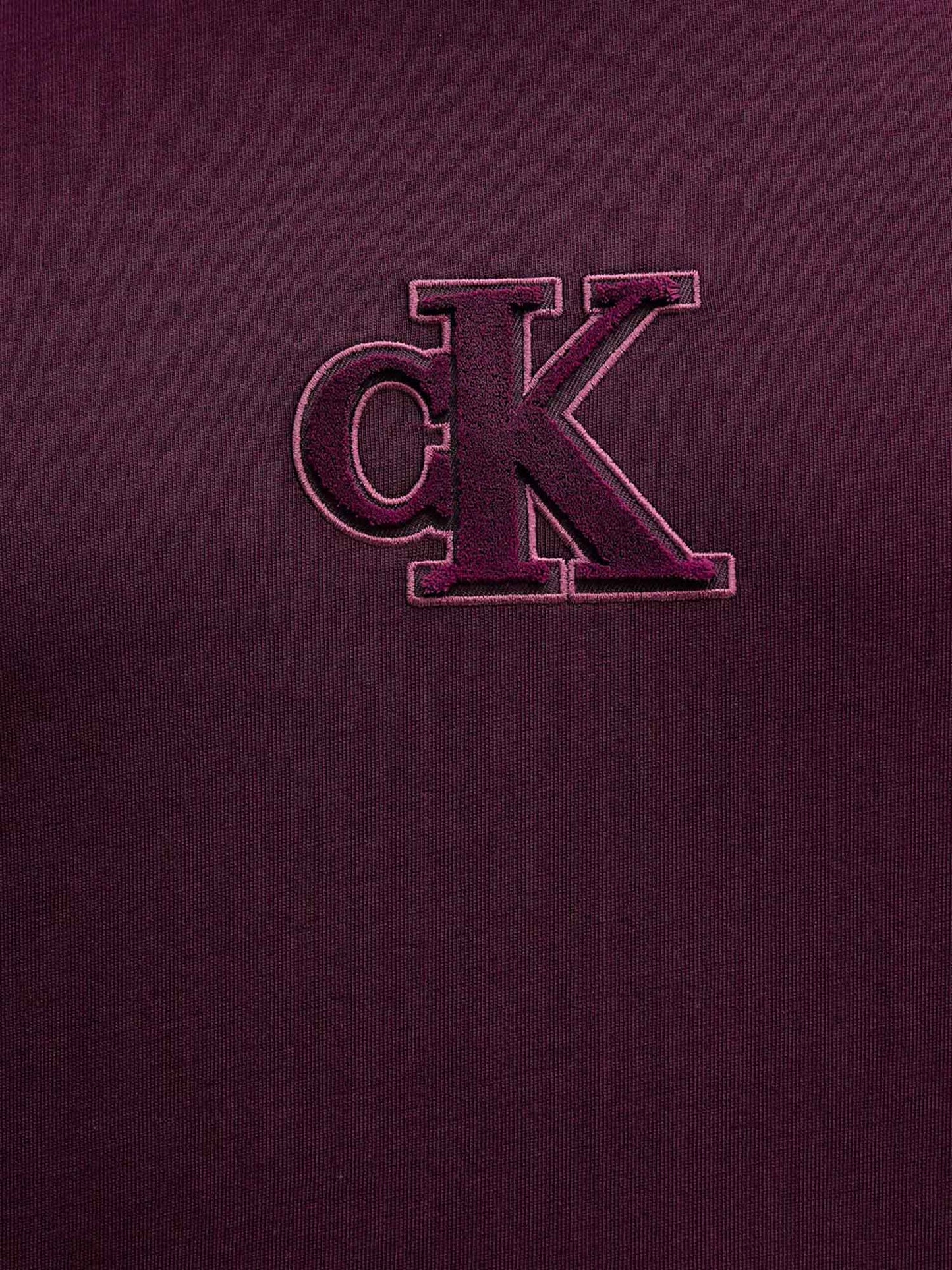T-SHIRT CON LOGO 3D CALVIN KLEIN JEANS DA UOMO VIOLA