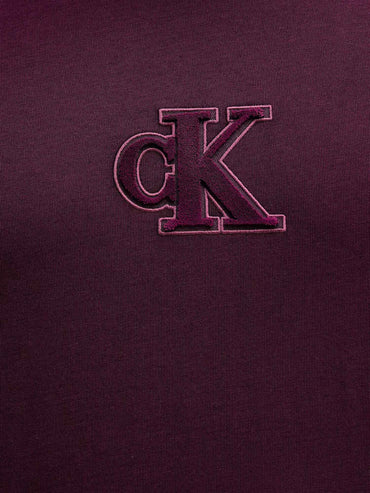 T-SHIRT CON LOGO 3D CALVIN KLEIN JEANS DA UOMO VIOLA