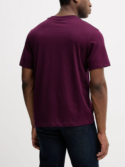 T-SHIRT CON LOGO 3D CALVIN KLEIN JEANS DA UOMO VIOLA