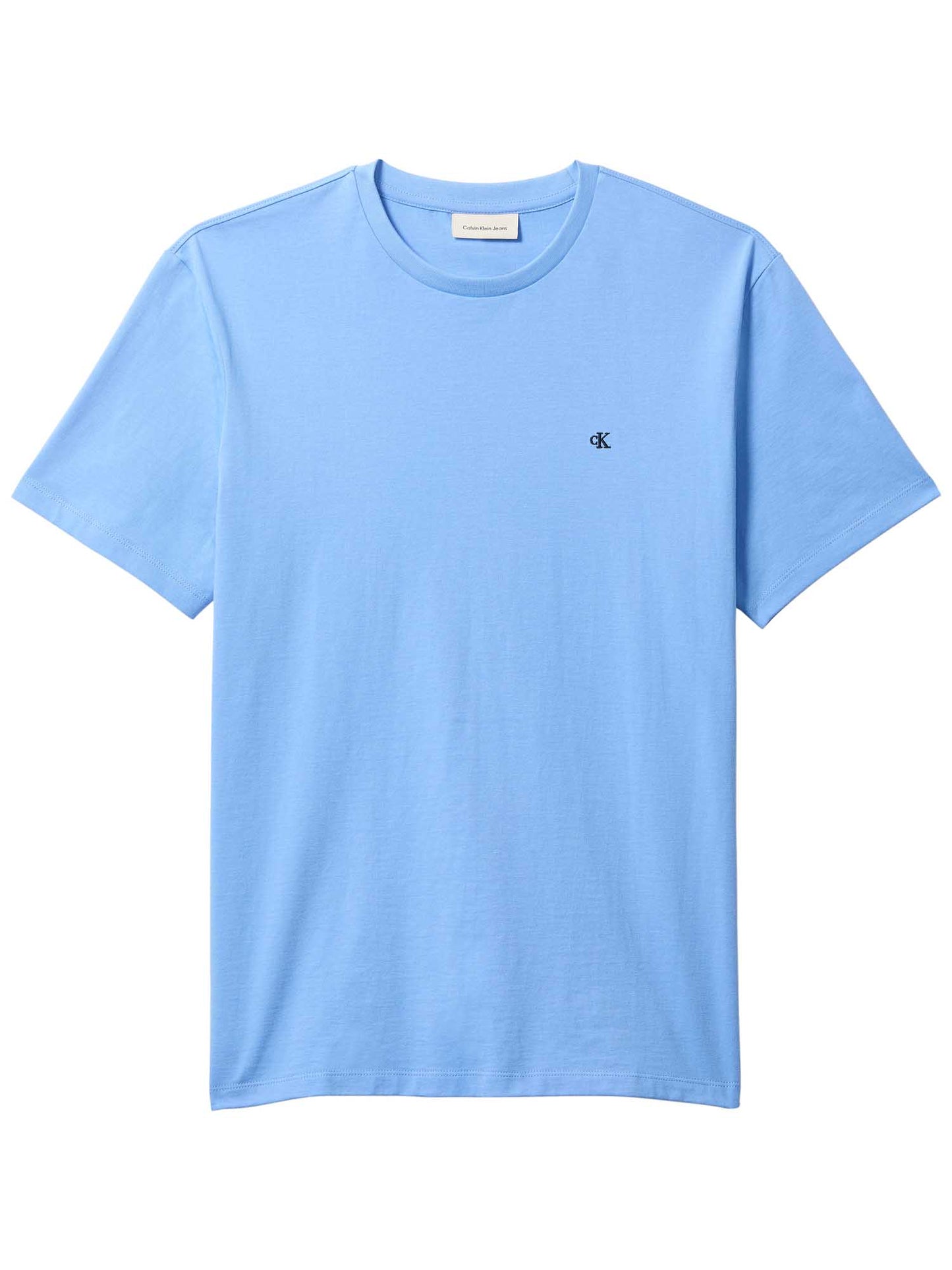 T-shirt azzurra Classic Monogram Calvin Klein da uomo