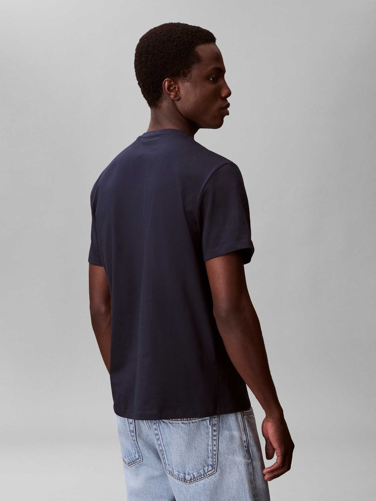 T-shirt classica Calvin Klein Jeans da uomo in cotone blu
