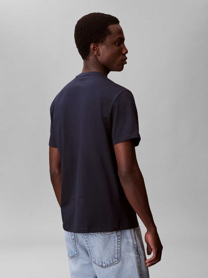 T-shirt classica Calvin Klein Jeans da uomo in cotone blu
