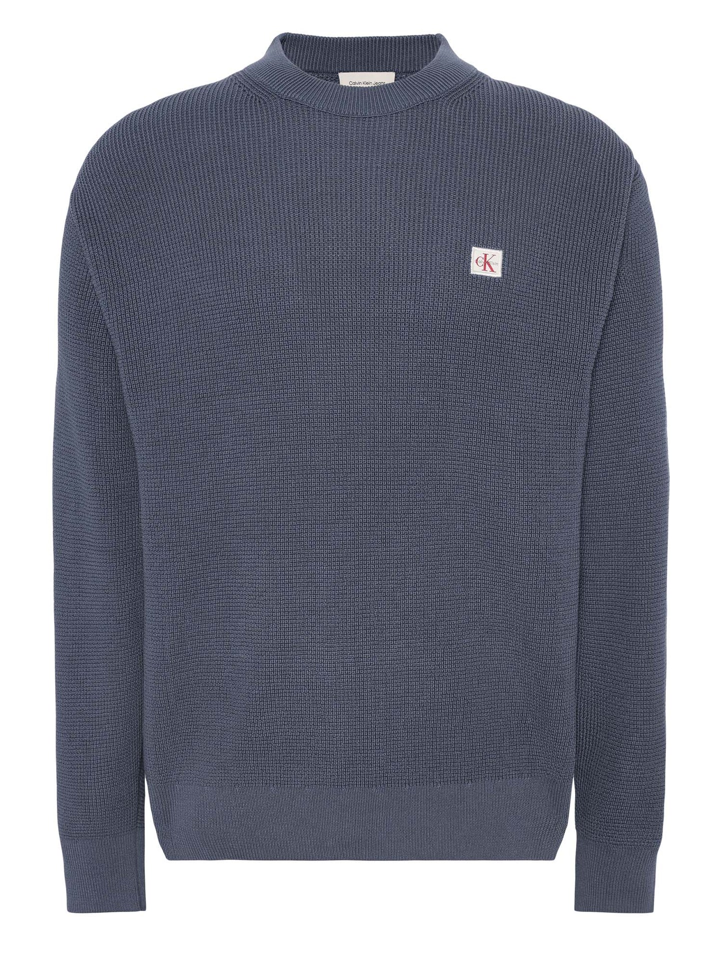 Calvin Klein Cotton Waffle Cre, maglia da uomo blu