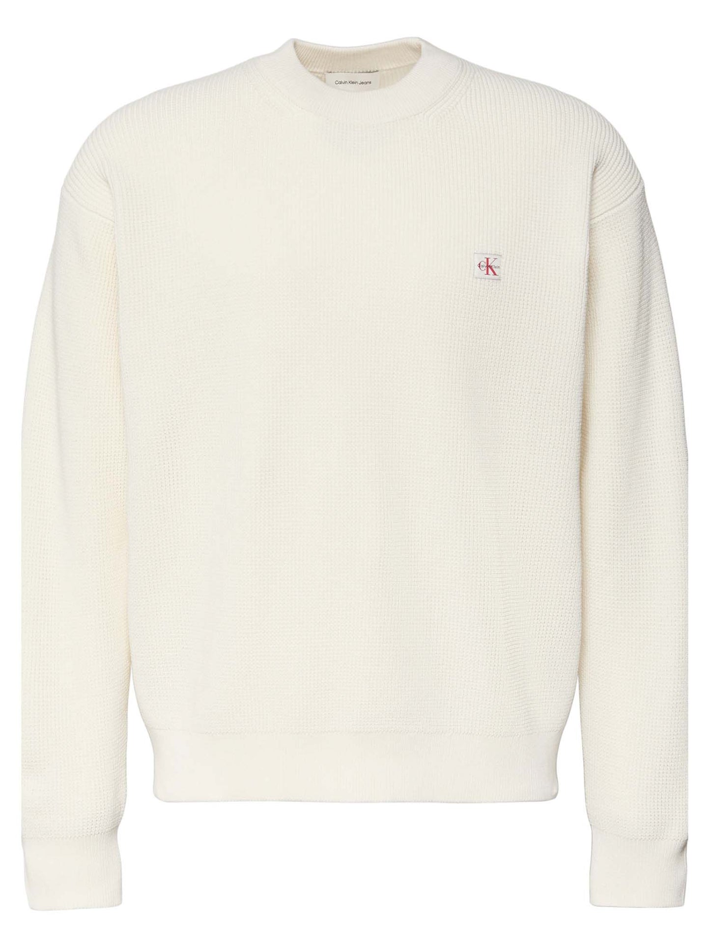 PULLOVER CALVIN KLEIN JEANS DA UOMO PANNA