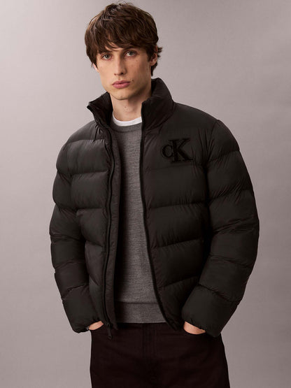 CK MONOGRAM PUFFER - NERO